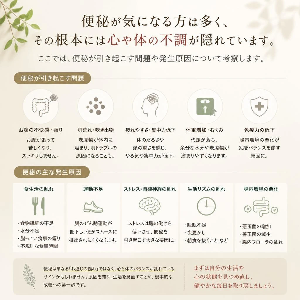 便秘は心と体のサイン