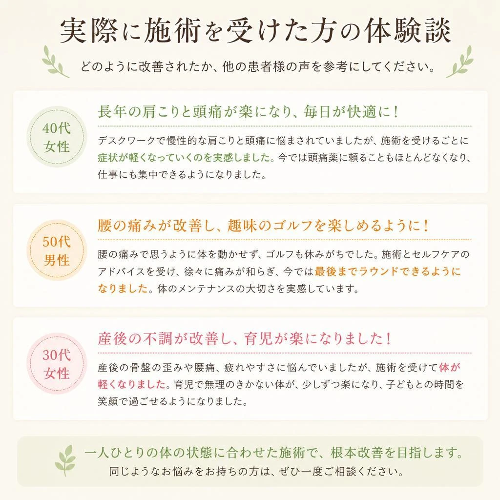 患者様の声