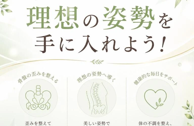 骨盤の歪みを整え、理想の姿勢を手に入れよう！