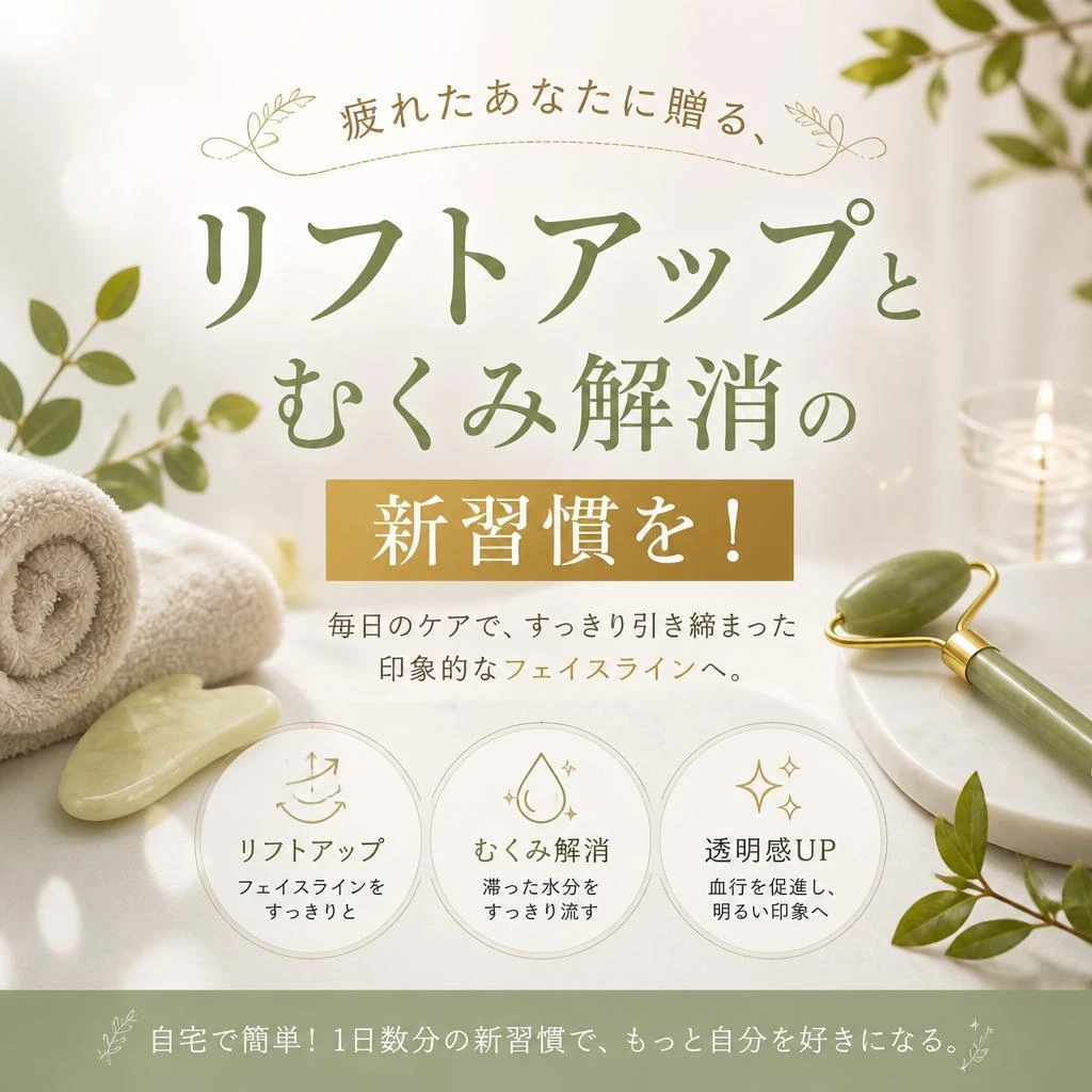 疲れたあなたに贈る、リフトアップとむくみ解消の新習慣を！