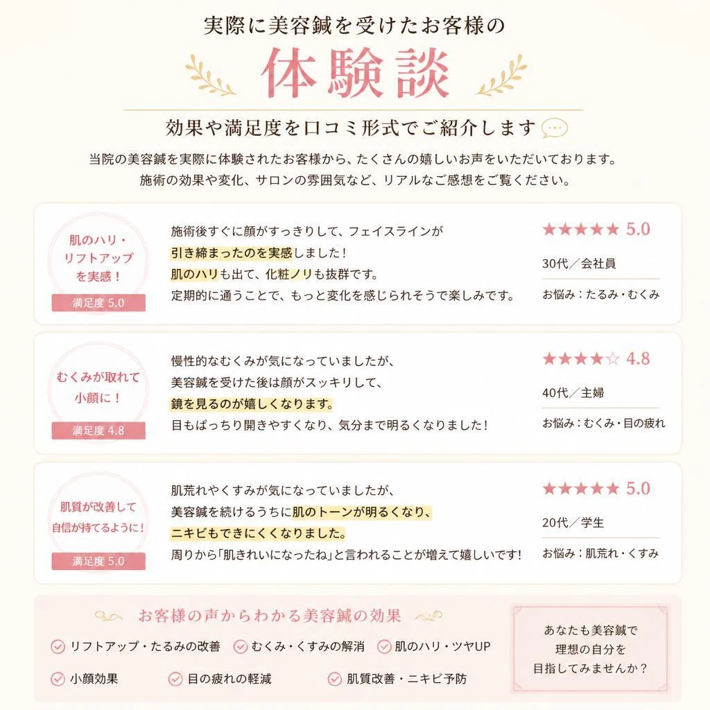 5. 体験談・お客様の声