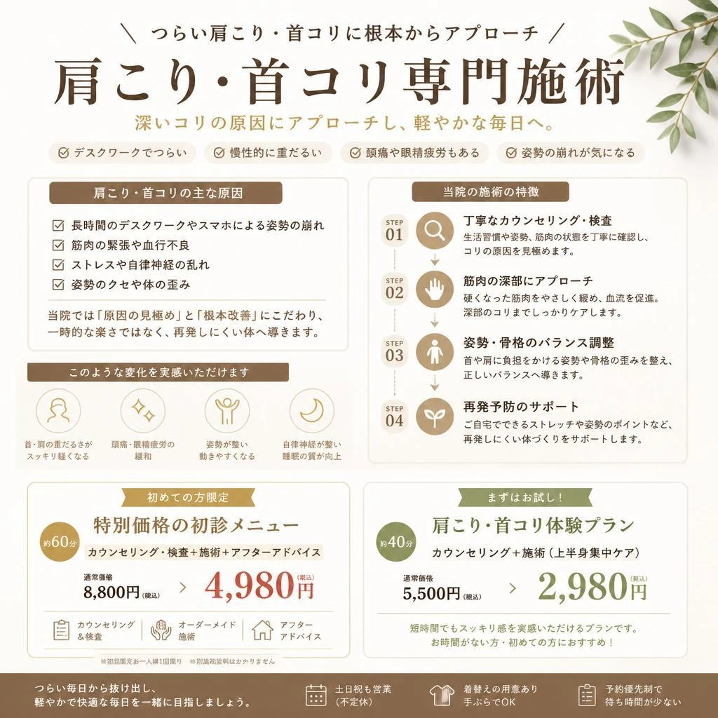 施術メニューのご紹介
