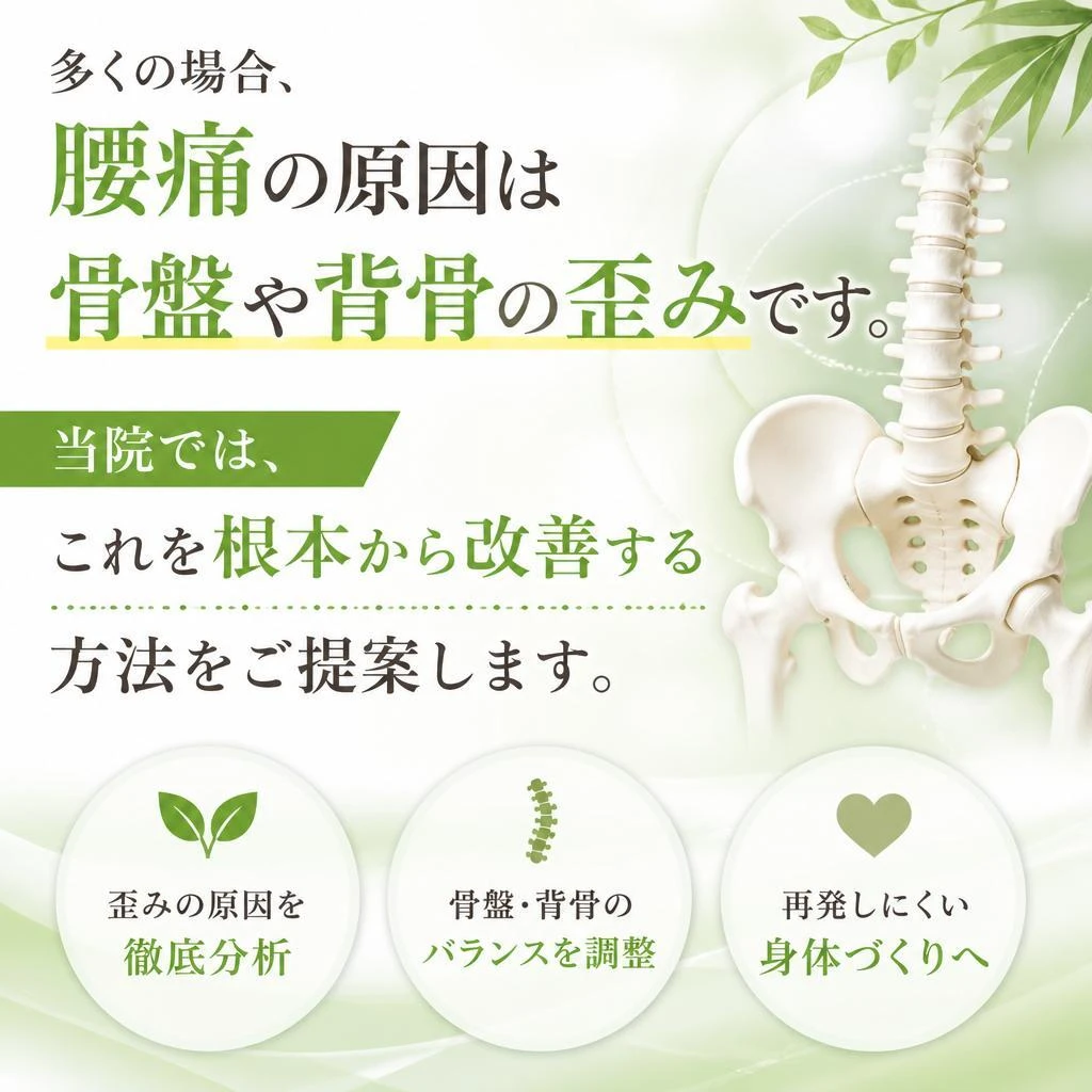 腰痛の原因はこれだ！姿勢の歪みとは？