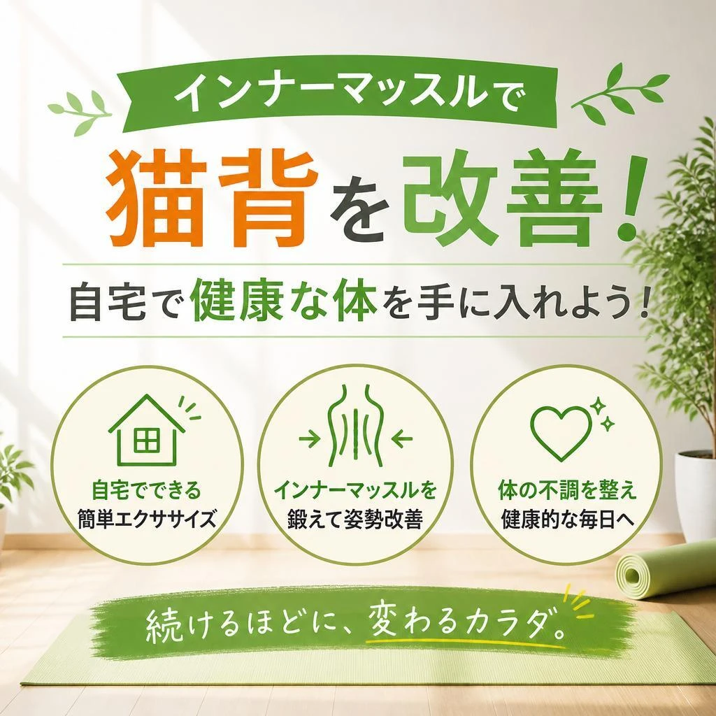 インナーマッスルで猫背を改善！自宅で健康な体を手に入れよう！