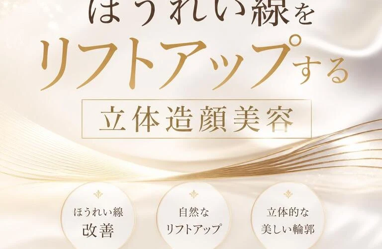 自然な美しさを引き出す！ほうれい線をリフトアップする立体造顔美容