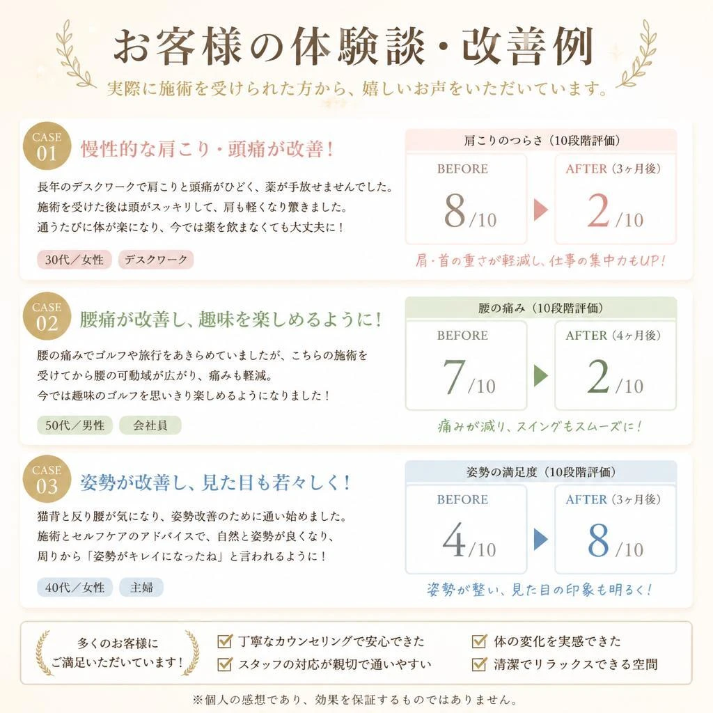 体験者の声