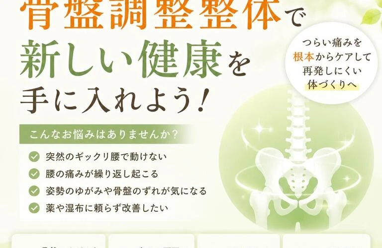 北久里浜でギックリ腰に悩むあなたへ！骨盤調整整体で新しい健康を手に入れよう！