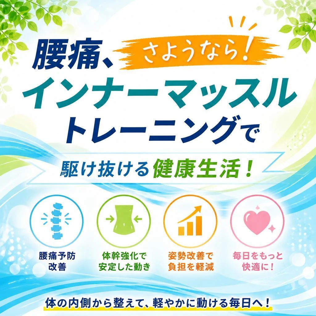 腰痛、さようなら！インナーマッスルトレーニングで駆け抜ける健康生活！