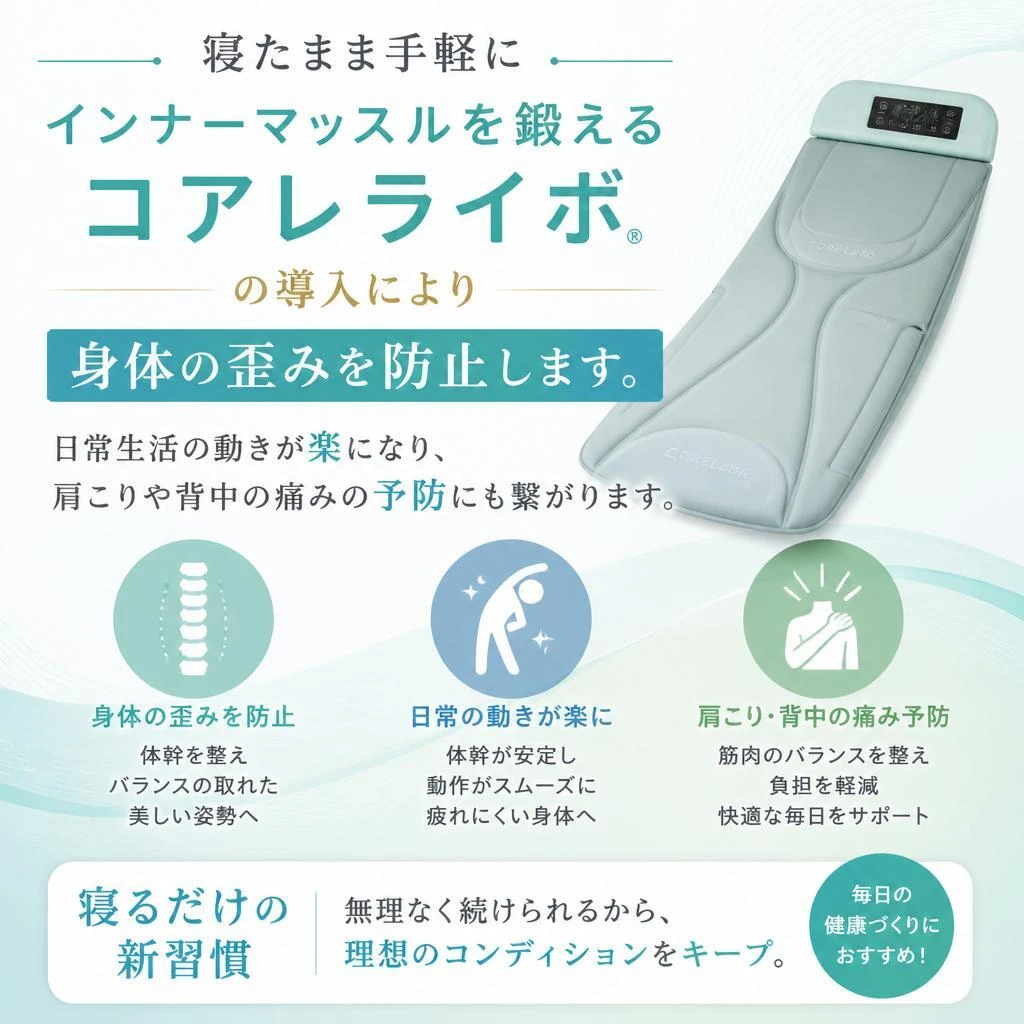 コアレライボでインナーマッスルを強化