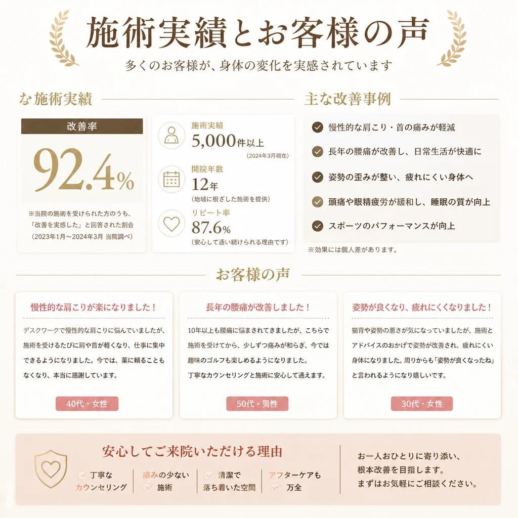 実績とお客様の声