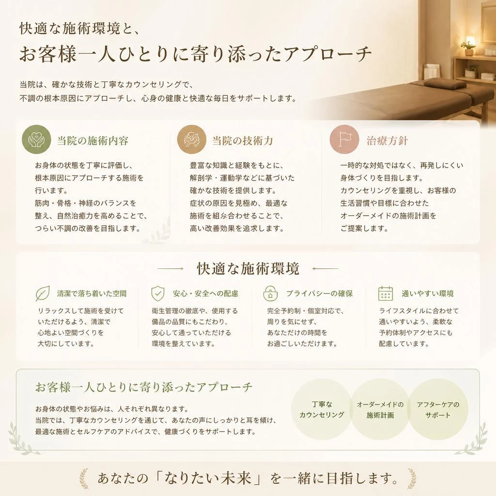 北久里浜の鍼灸整体LightHouseの特徴