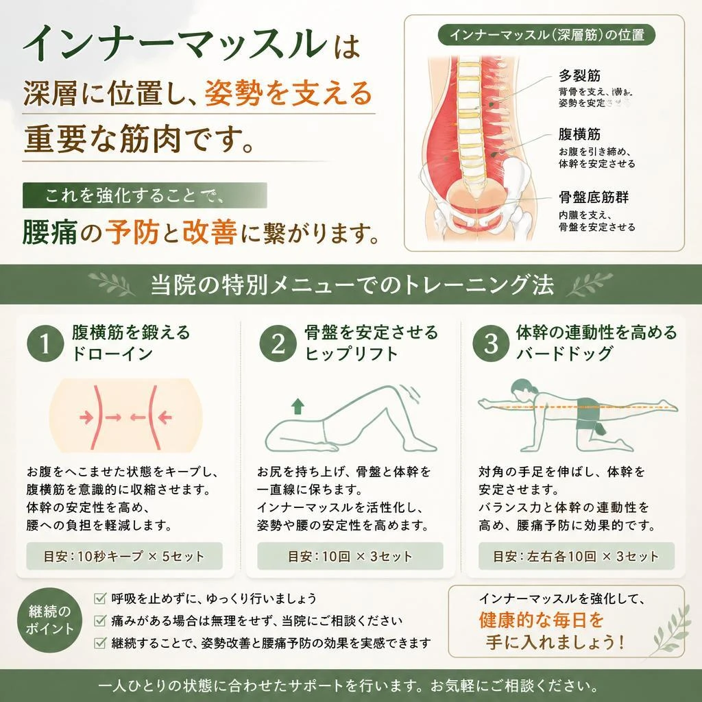 インナーマッスルの重要性