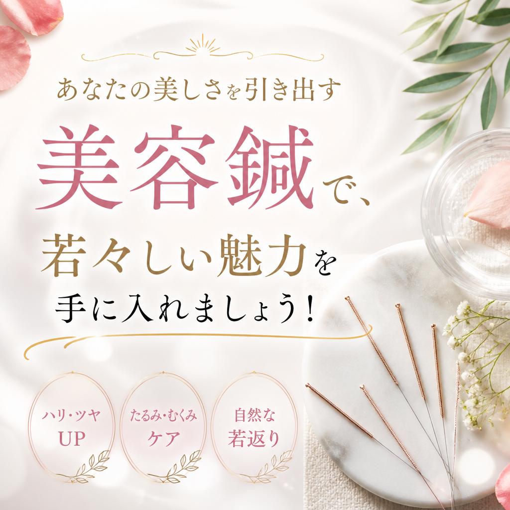 あなたの美しさを引き出す美容鍼で、若々しい魅力を手に入れましょう！