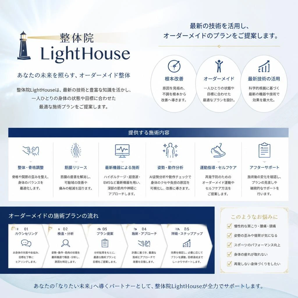整体院LightHouseの特徴