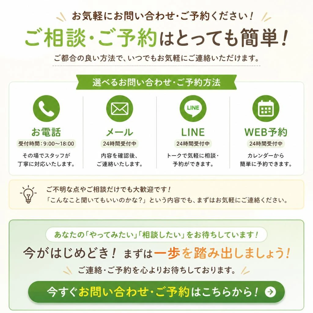 お問い合わせ・ご予約