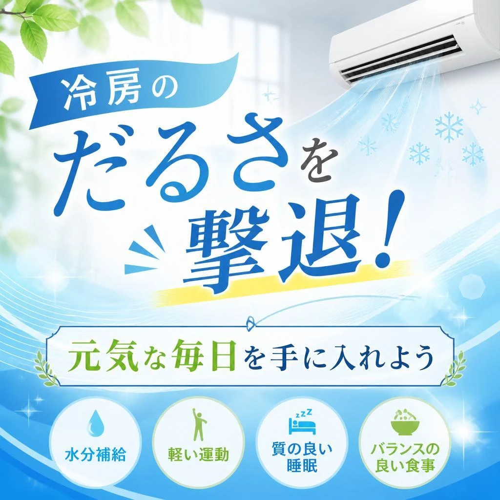 冷房のだるさを撃退！元気な毎日を手に入れよう
